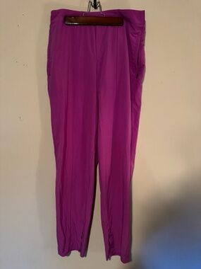 GUC Athleta Bold Magenta Purple Track Jogger Style Athleisure Pants- Size 8